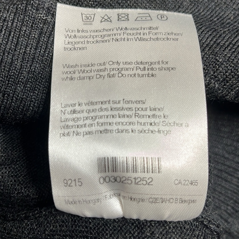 ⭐️ Marz dark grey merino wool sweater- size 52 (see measurements in description) - Picture 10 of 13